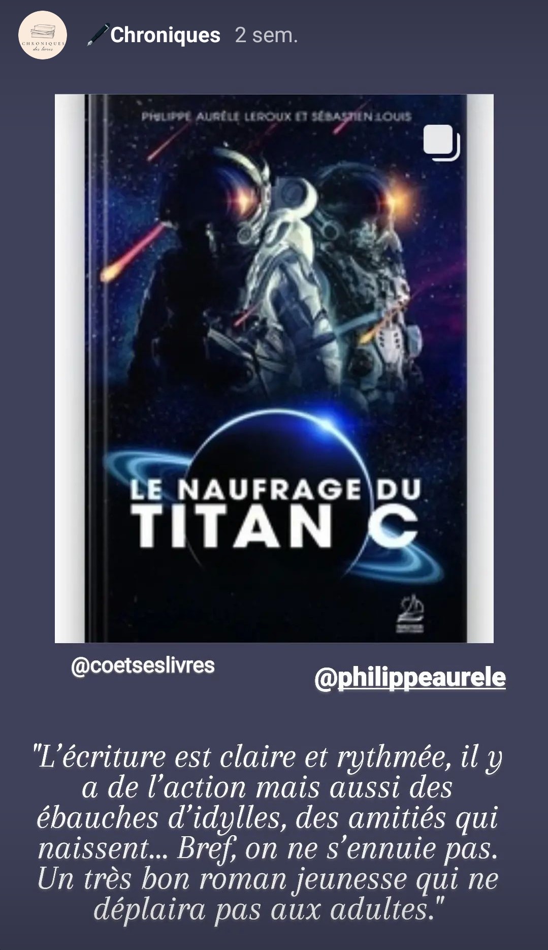 Chronique de Co et ses livres